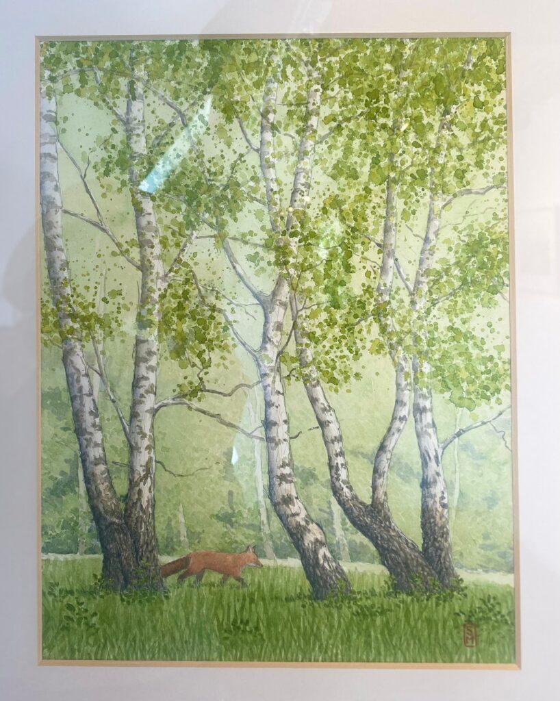 Akvarel – Birkelunden – Steen Malmberg